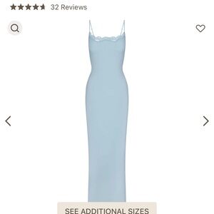 SKIMS Fits Everybody Lace Long Slip Dress